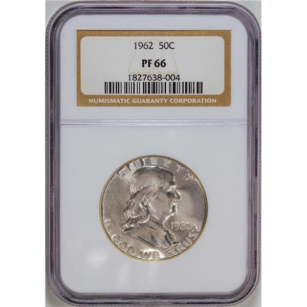 1962 Franklin Half Dollar Coin NGC PF66