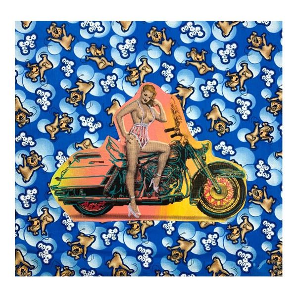 Biker Gal by Steve Kaufman (1960-2010)