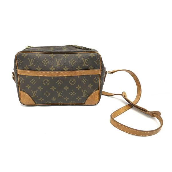 Louis Vuitton Brown Monogram Canvas Leather Trocadero 27 cm Crossbody Bag