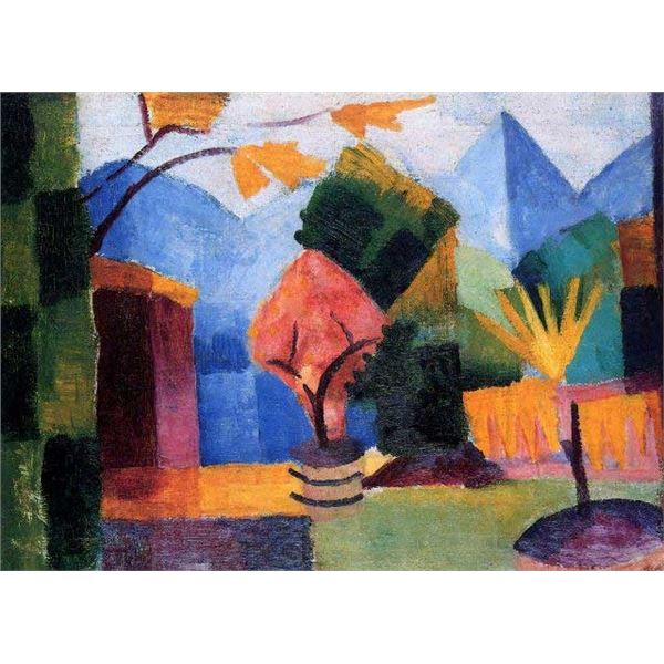 MACKE - Garden On The Lake Of Thun