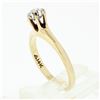 Image 9 : Antique Victorian 14k Gold 0.50 ctw Old Mine Cut Diamond Six-Prong Solitaire Rin