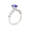 Image 4 : 1.75 ctw Sapphire and Diamond Ring - 18KT White Gold