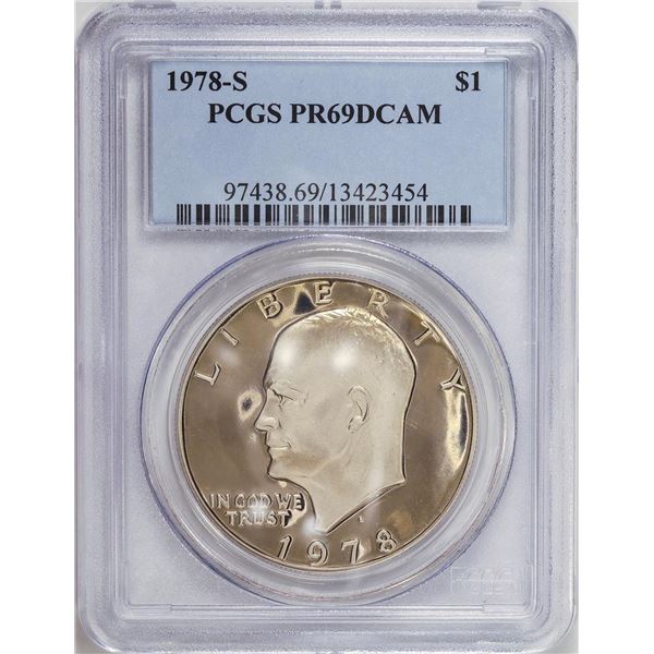 1978-S Eisenhower Dollar Coin PCGS PR69DCAM