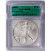 Image 1 : 2005 American Silver Eagle .999 Fine Silver Dollar Coin ICG MS70
