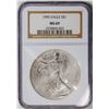 Image 1 : 1995 American Silver Eagle .999 Fine Silver Dollar Coin NGC MS69