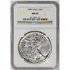 Image 1 : 1989 American Silver Eagle .999 Fine Silver Dollar Coin NGC MS69