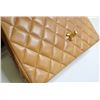 Image 7 : Chanel Beige Quilted Lambskin Leather CC Half Moon Flap Shoulder Bag