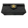 Image 3 : Chanel Black Quilted Satin Mini Square Flap Shoulder Bag