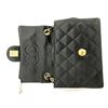 Image 8 : Chanel Black Quilted Satin Mini Square Flap Shoulder Bag