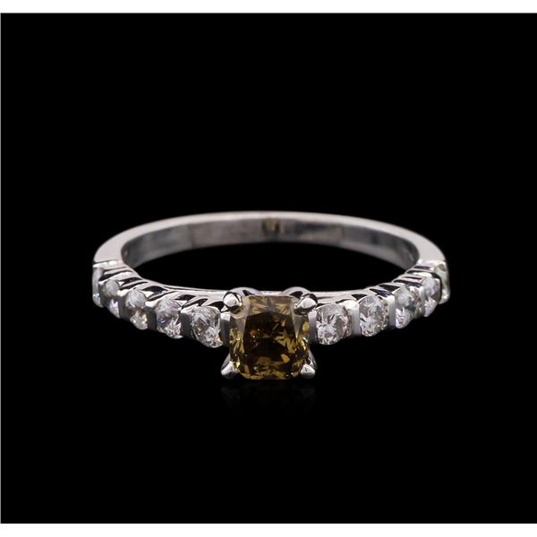 2.01 ctw Fancy Dark Brown Diamond Ring - 14KT White Gold