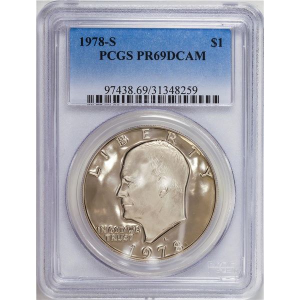 1978-S Eisenhower Dollar Coin PCGS PR69DCAM