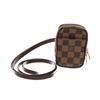 Image 1 : Louis Vuitton Damier Ebene Canvas Leather Etui Okapi PM Crossbody Bag