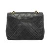 Image 2 : Chanel Vintage Black Quilted Lambskin Leather CC Mini Flap Shoulder Bag