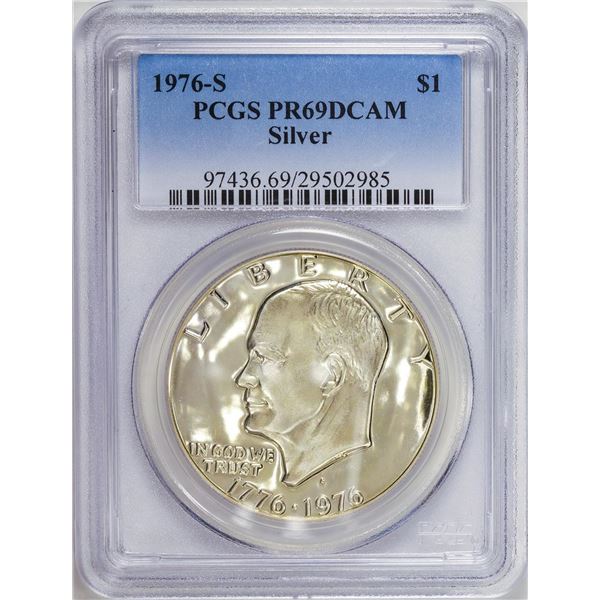 1976-S Eisenhower Dollar Coin PCGS PR69DCAM