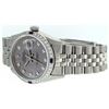 Image 8 : Rolex Mens Stainless Steel Meteorite Diamond And Sapphire Datejust Wristwatch 36