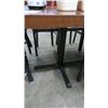 Image 2 : 4-Wood 4-Top Tables - 4 X $