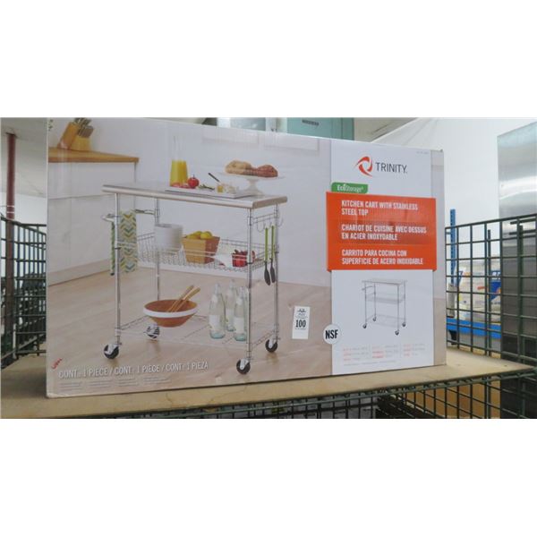 Trinity Kitchen Cart w/S/S Top