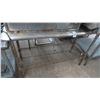 Image 1 : 4' S/S Bullnose Table w/Undershelf