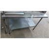 Image 1 : 4' S/S Table w/Backsplash & Undershelf