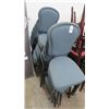 Image 1 : 11-Blue Padded Chair - 11 X $
