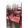 Image 1 : 16-Mahogany Padded Barstools - 16 X $