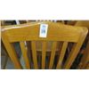 Image 2 : 15-Natural Wood Slatback Chairs - 15 X $