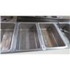 Image 2 : APW Wyott Electric 4 Pan 5' Steam Table w/Cutting Board