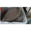 Image 2 : Grey Bus Tub w/Round Serving Trays