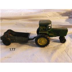 Tractor - JD Tractor and Manure Spreader