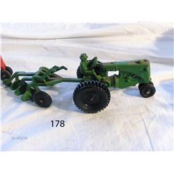 Tractor - Minneapolis Moline w/three bottom Plows.