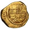 Image 1 : Bogota, Colombia, gold cob 2 escudos, Phillip IV, assayer A below mintmark NR to left (ca. 1640), NG