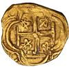 Image 2 : Bogota, Colombia, gold cob 2 escudos, Phillip IV, assayer A below mintmark NR to left (ca. 1640), NG