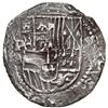 Image 1 : Potosi, Bolivia, cob 8 reales, Philip II, assayer B (5th period).