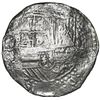 Image 1 : Potosi, Bolivia, cob 8 reales, Philip II, assayer not visible (style of 3rd-period B), Grade 2.
