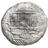 Image 1 : Potosi, Bolivia, cob 8 reales, Philip III, assayer Q, Grade 1, with hand-signed certificate from 198