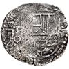 Image 1 : Potosi, Bolivia, cob 8 reales, Philip III, assayer Q, Grade 2.