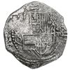 Image 1 : Potosi, Bolivia, cob 8 reales, Philip III, assayer Q, Grade 2.