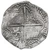 Image 2 : Potosi, Bolivia, cob 8 reales, Philip III, assayer Q, Grade 2.