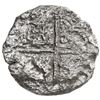 Image 2 : Potosi, Bolivia, cob 8 reales, Philip III, assayer Q, Grade 3.