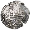 Image 1 : Potosi, Bolivia, cob 8 reales, Philip III, assayer M, Grade 2.