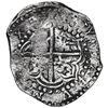 Image 2 : Potosi, Bolivia, cob 8 reales, Philip III, assayer T, quadrants of cross transposed, Grade 1, ex-Heb