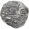 Image 1 : Potosi, Bolivia, cob 8 reales, Philip III, assayer T, error denomination IIII, Grade 1.
