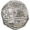 Image 1 : Potosi, Bolivia, cob 8 reales, Philip III, assayer T, Grade 1.