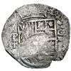 Image 1 : Potosi, Bolivia, cob 8 reales, Philip III, assayer T, upper half of shield transposed, Grade 2.