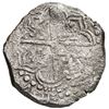 Image 2 : Potosi, Bolivia, cob 8 reales, Philip III, assayer not visible, quadrants of cross transposed, Grade