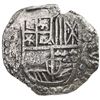 Image 1 : Potosi, Bolivia, cob 8 reales, Philip III, assayer not visible, quadrants of cross transposed, Grade