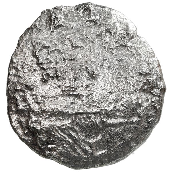 Potosi, Bolivia, cob 8 reales, Philip III, assayer not visible, Grade 3.