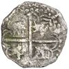 Image 2 : Potosi, Bolivia, cob 4 reales, Philip III, assayer RL (curved leg), Grade 2 (20 points), with hand-s