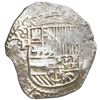 Image 1 : Potosi, Bolivia, cob 4 reales, Philip III, assayer Q, Grade 1.