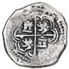 Image 2 : Potosi, Bolivia, cob 2 reales, Philip III, assayer RL, Grade 1.